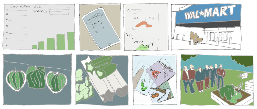 storyboard of returning customer