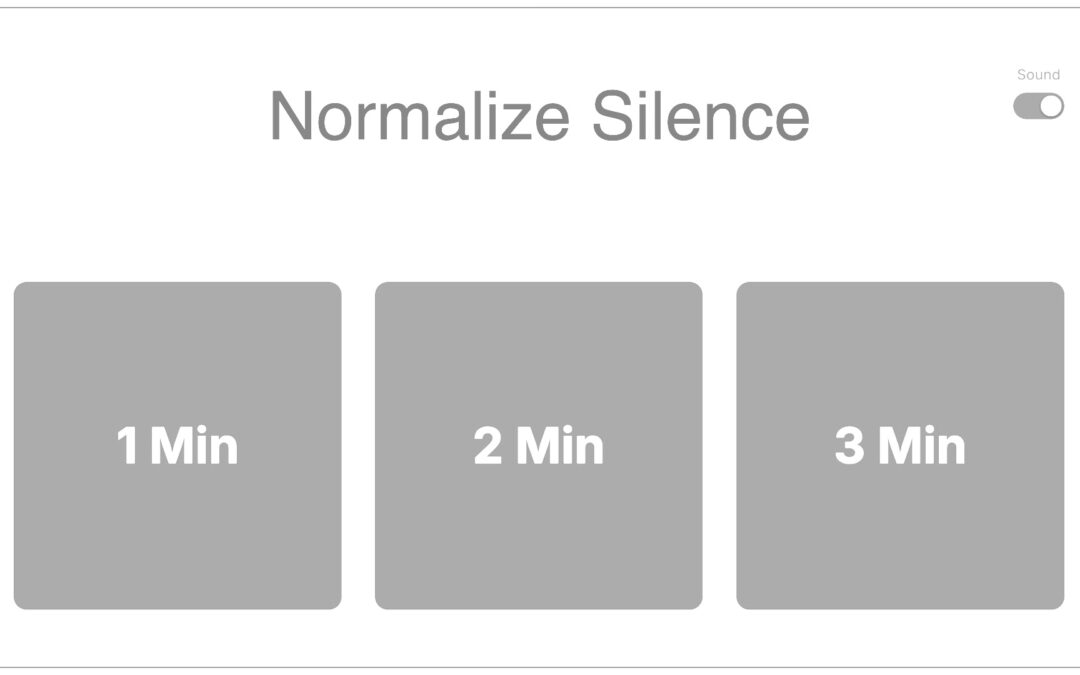 Normalize silence for better outcomes